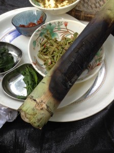 cooked in bamboo